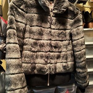 Juicy Couture Plush Grey Teddy Jacket